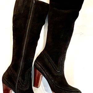 Black Suede Tall Matisse Boot Size 10M